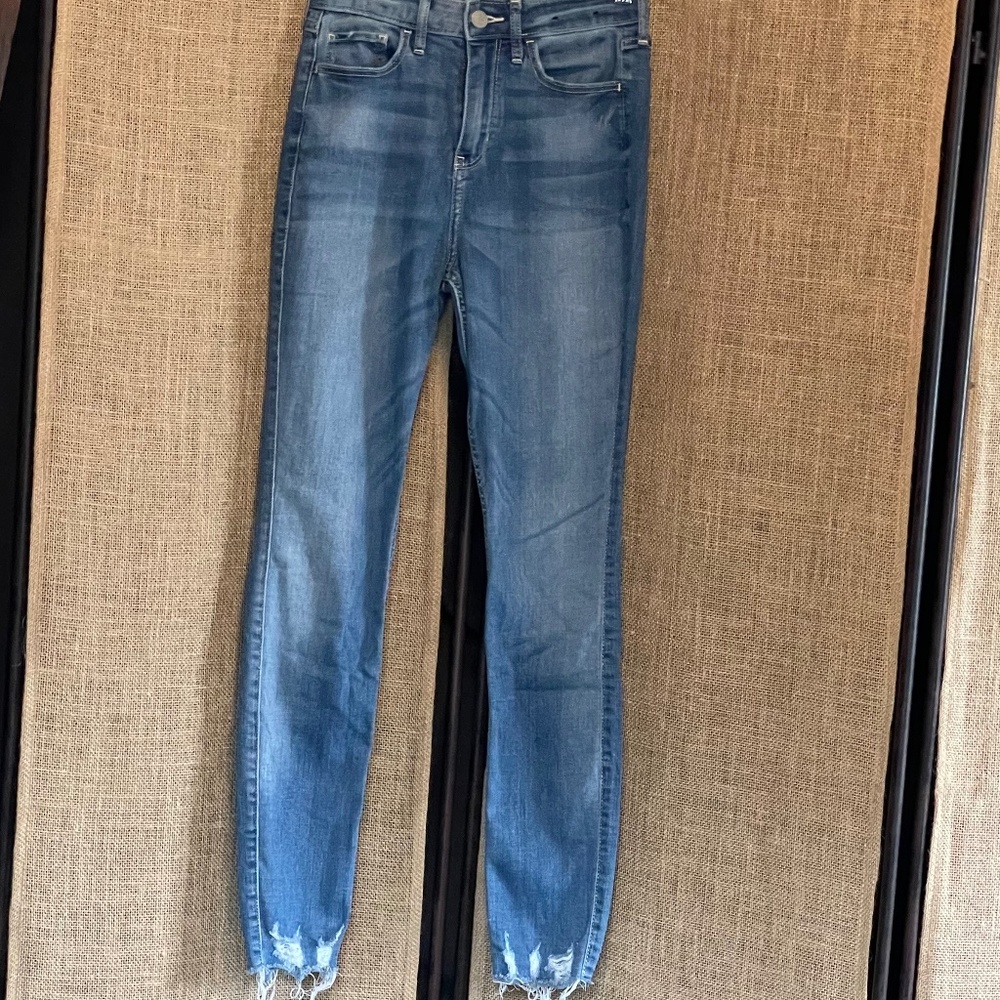 Womens Juniors HOLLISTER curvy high-rise super skinny jeans 25 x 28 1 S short